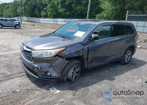 2015 Toyota Highlander Xle V6 from USA, damaged, VIN 5TDKKRFH3FS109000